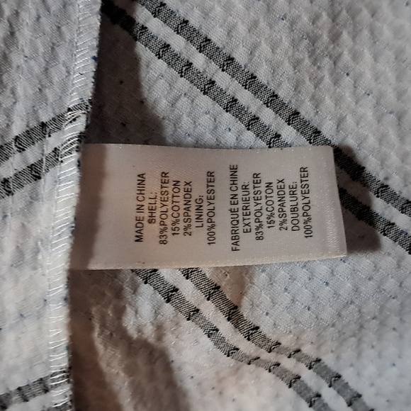 CeCe By Cynthia Steffee Blue and White Striped Dress Women's Size 12 - Picture 9 of 9